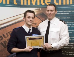 Chief SuperIntendant Gerry Donnellan with Award Winner